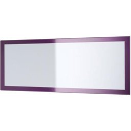 Miroir Lima, miroir mural avec cadre de style moderne - mat, haute brillance - Mûre haute brillance