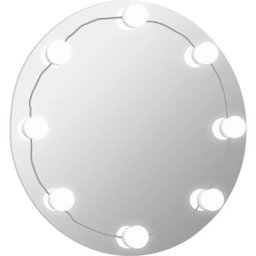 Vidaxl - Miroir mural avec lampes led Rond Verre n/a