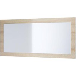Vladon Miroir Lima, miroir mural avec cadre de style moderne - mat, haute brillance - Chêne brut 89