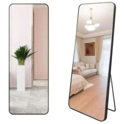 137 x 37 cm Miroir sur Pied, Miroir de Sol, Miroirs muraux, Miroir Autoportant, Alliage d'Aluminium