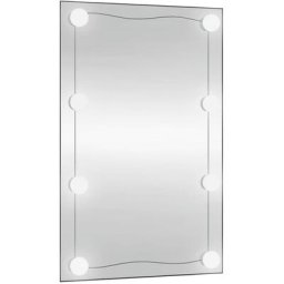 Vidaxl - Miroir mural avec lumières led 40x60 cm verre rectangulaire n/a