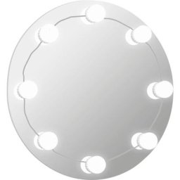 Vidaxl - Miroir mural avec lampes led Rond Verre n/a