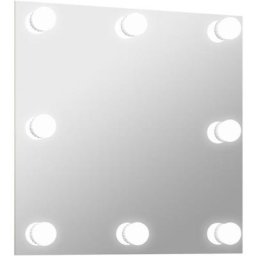 Vidaxl - Miroir mural avec lampes led Carré Verre n/a