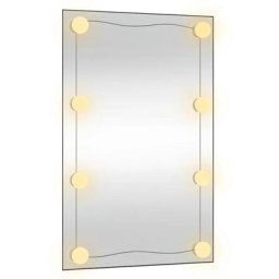 Vidaxl - Miroir mural avec lumières led 50x80 cm verre rectangulaire n/a