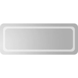Bonnevie - Miroir à led Luxueux, Miroir pour salle de bain, 100x40 cm OIB6616E - Transparent