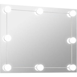 Vidaxl - Miroir mural sans cadre avec lampes led Rectangulaire Verre n/a