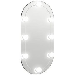 Vidaxl - Miroir avec éclairage led 80x40 cm Verre Ovale n/a