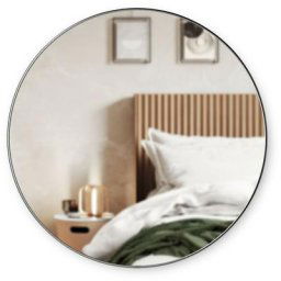 Umbra - hubba miroir mural rond, Titane métallique, 86cm