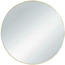 Miroir rond design cadre métal esra - Or