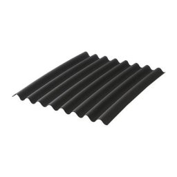 Plaque bitumée ondulée l 2 m - l 0.86 m - Coloris - Noir, Largeur - 86 cm, Longueur totale de la