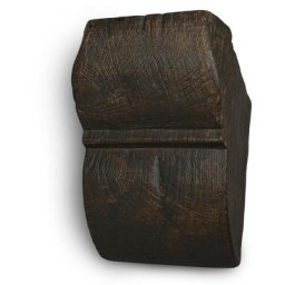 Console pour poutre polyuréthane 12x12 cm, chêne clair, 1 pce - Brun