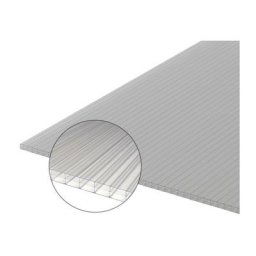 Plaque polycarbonate alvéolaire 16mm - Coloris - Clair, Epaisseur - 16 mm, Largeur - 98 cm,