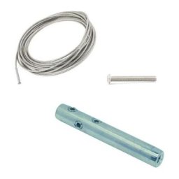 Kit 2m50 câble inox 4mm serti 1 coté + 1 tendeur