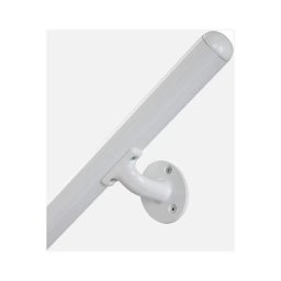INOLINE - Kit main courante murale en aluminium + supports de fixation - Coloris blanc - Coloris