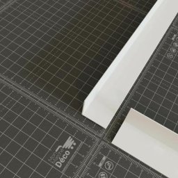 Cornière PVC - Longueur 2.60 m - Blanc - 1.5 x 1.5 cm - Blanc