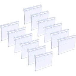 70pcs Porte-Étiquettes Transparent Support d'Affichage de Signe en Plastique Porte-Carte Prix pour