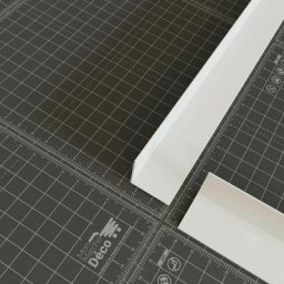 Cornière pvc - Longueur 2.60 m - Blanc - 1 x 1 cm - Blanc