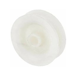 Galet pour poulie enrouleur de câble en polyamide blanc translucide ø 40mm pour câble largeur max.