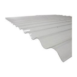 Plaque polycarbonate ondulée translucide (po 76/18 - petite onde) - Coloris - Translucide, Largeur
