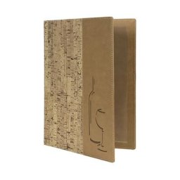 Lot de 5 Cartes des vins Liège format A4 - Beige - Sable