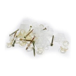 Kit de fixation nervurée à ondes greca (x10) - Coloris - Standard, Longueur - 4 cm - Standard