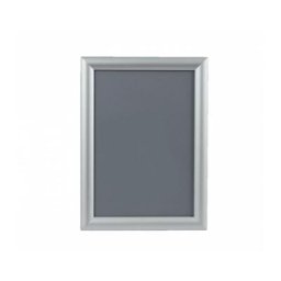Interface Plv - Cadre d'affichage clic clac en aluminium gris format A4 - Gris