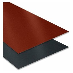 Tôle Plane 2000x1000 mm Acier 0.50 mm Mat Texturé | Brun mat - Brun mat