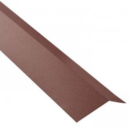 Bris de gouttière toiture acier galvanisé laqué mat aspect tuile l 1,20 m - Coloris - Brun rouge