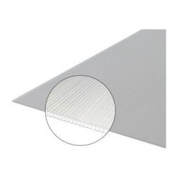 Plaque polycarbonate alvéolaire 4mm - Coloris - Translucide, Largeur - 105 cm, Longueur - 2 m