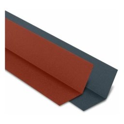 Faîtière Plate Contre Mur pour tôle tuile Bacacier Tuile r® | Brun mat - 2100 mm Longueur - Brun mat