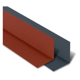 Rive Contre Mur pour tôle tuile Bacacier Tuile r® | Brun mat - 1000 mm Longueur - Brun mat