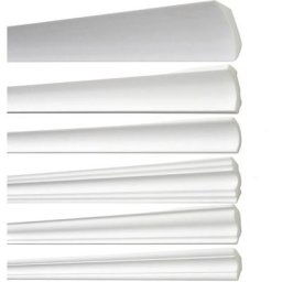 Kit moulure B9 -, 1,5 m, 10 pièces (15m) - Blanc