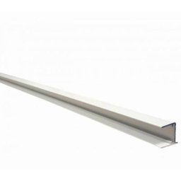 Profilé d'obturation pour plaque polycarbonate alvéolaire 16 mm laqué blanc ou gris L 98 cm