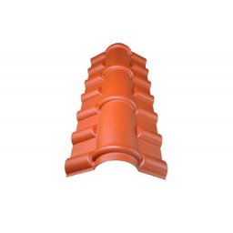 Faîtière pvc pour toiture imitation tuile mini - Coloris - Terre cuite, Longueur - 104 cm - Terre