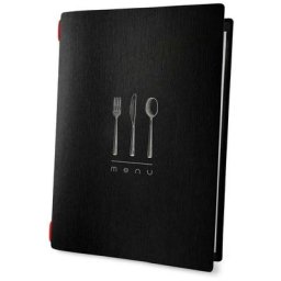 Dag Style - Lot 10 protège-menus souples noir élégant format A4 1 insert modèle dinner Noir