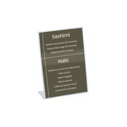 Sans Marque - Présentoir de table Déflecto incliné A6 transparent - Maxiburo
