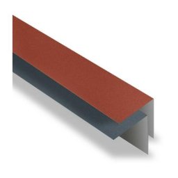 Faîtière Simple à Rabat pour tôle tuile Bacacier Tuile r® | Brun mat - 1000 mm Longueur - Brun mat