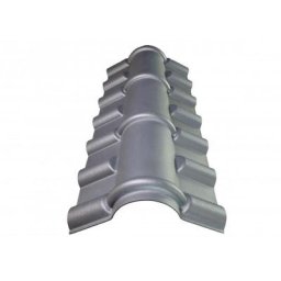 Faîtière pvc pour toiture imitation tuile mini - Coloris - Gris anthracite, Longueur - 104 cm