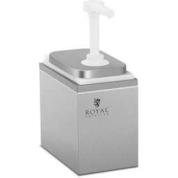Royal Catering - Distributeur De Sauce Inox Pompe à Ketchup Moutarde Mayo Condiment Inox 2L