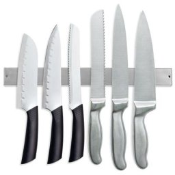 1x Porte-couteau bande magnétique 40cm 304 bande de couteau magnétique en acier inoxydable cuisines