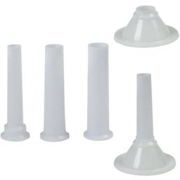 Jeu d'entonnoirs en plastique pour hachoir à viande n° 5 (4 pièces)