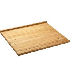 Planche à découper géante en bambou avec rainure pour recueillir les liquides