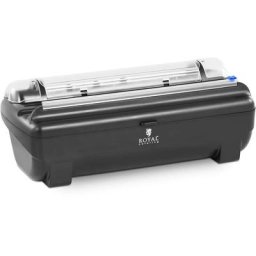Royal Catering - Distributeur De Film Alimentaire Dérouleur De Cuisine Rouleaux ø 15 x 48 cm Noir