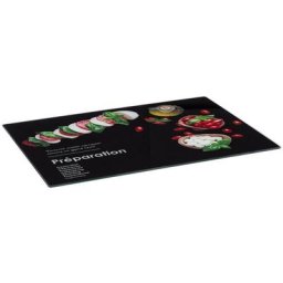 Planche à découper 40x30 cm Black edition verre - 5 five simply smart - Noir