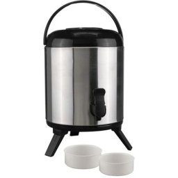 Carafe isotherme avec robinet 8 l 23 cm Argenté HI