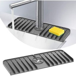 Tapis Robinet Cuisine en Silicone - Tapis Evier Cuisine Anti-éclaboussure Pliable Tapis de Séchage