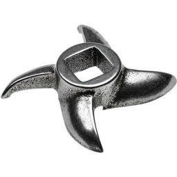 Couteau faucille taille 12, 12,2x12,2mm quatre lames, fonte compatible par ex avec hachoirs ade,