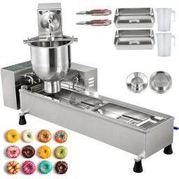 VEVOR Machine De Donuts 220V Machine a Beignet Commerciale a 2 rangees Automatique Pour Faire
