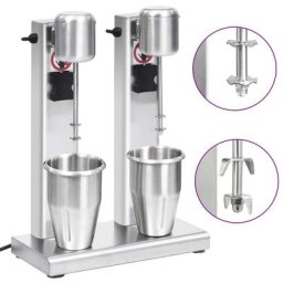 Vidaxl - Mélangeur de milkshake avec deux coupelles Acier inoxydable 2 l n/a