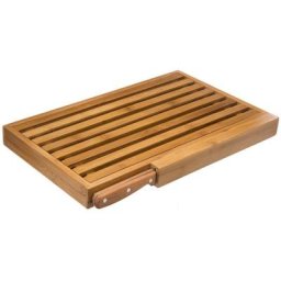 Five Simply Smart - Planche à pain en bambou avec son couteau - l 44 x l 27 cm - Livraison gratuite